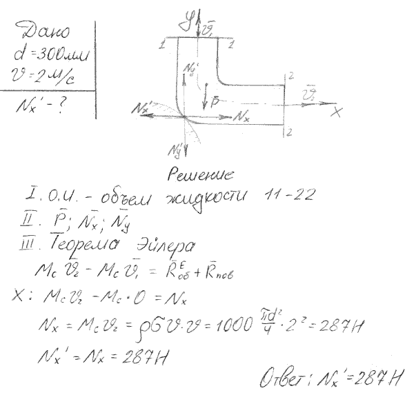 Мещерский 36.12 - Теорема об изменении главного вектора количеств движения материальной системы, приложение к сплошным средам